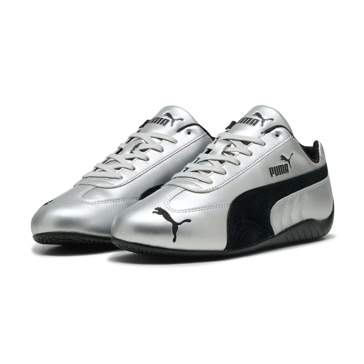 Speedcat Metallic 'Silver' Lace Tie