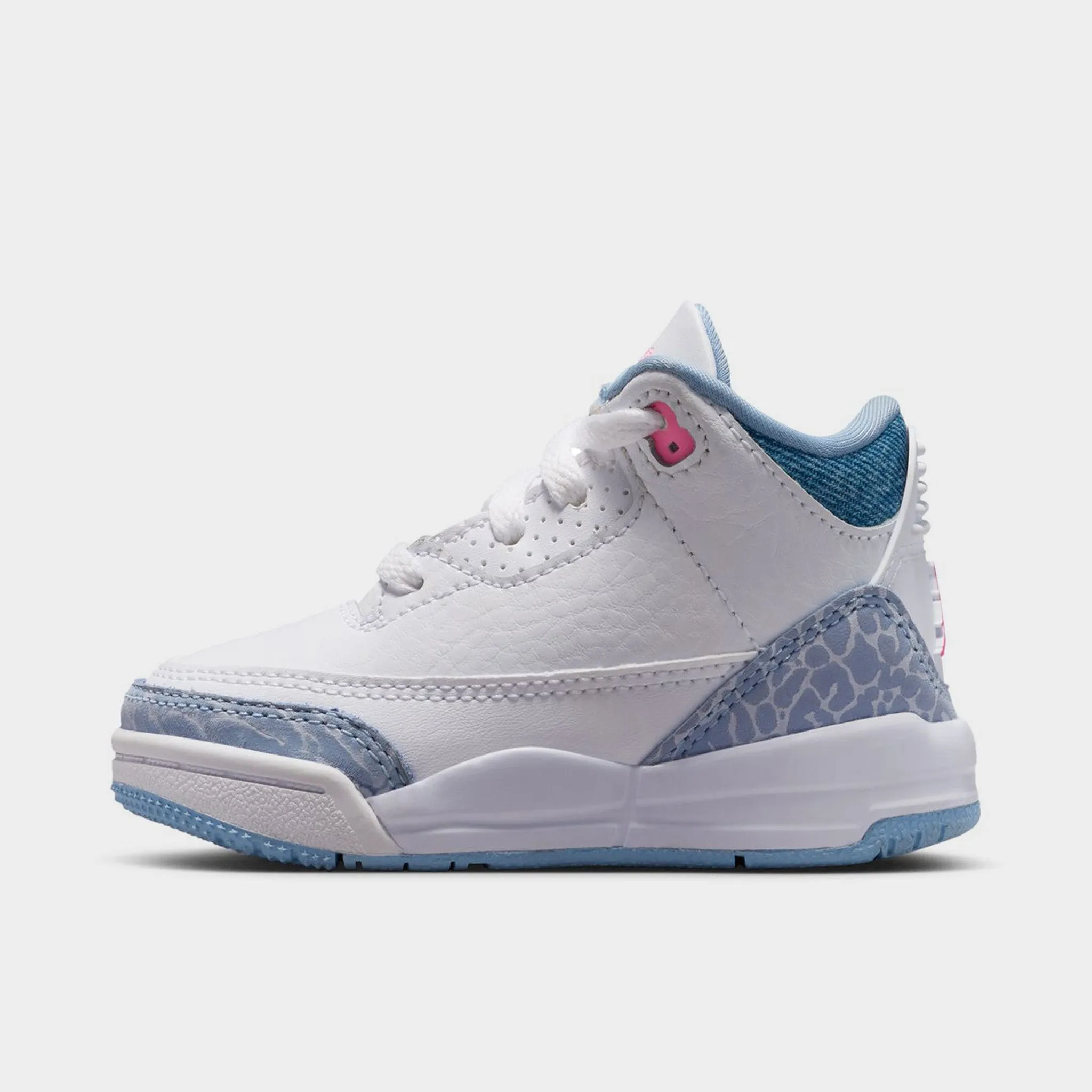 Grip Ready Movie Night Jordan 3 Retro TD White / Pink Glow - Cobalt Bliss