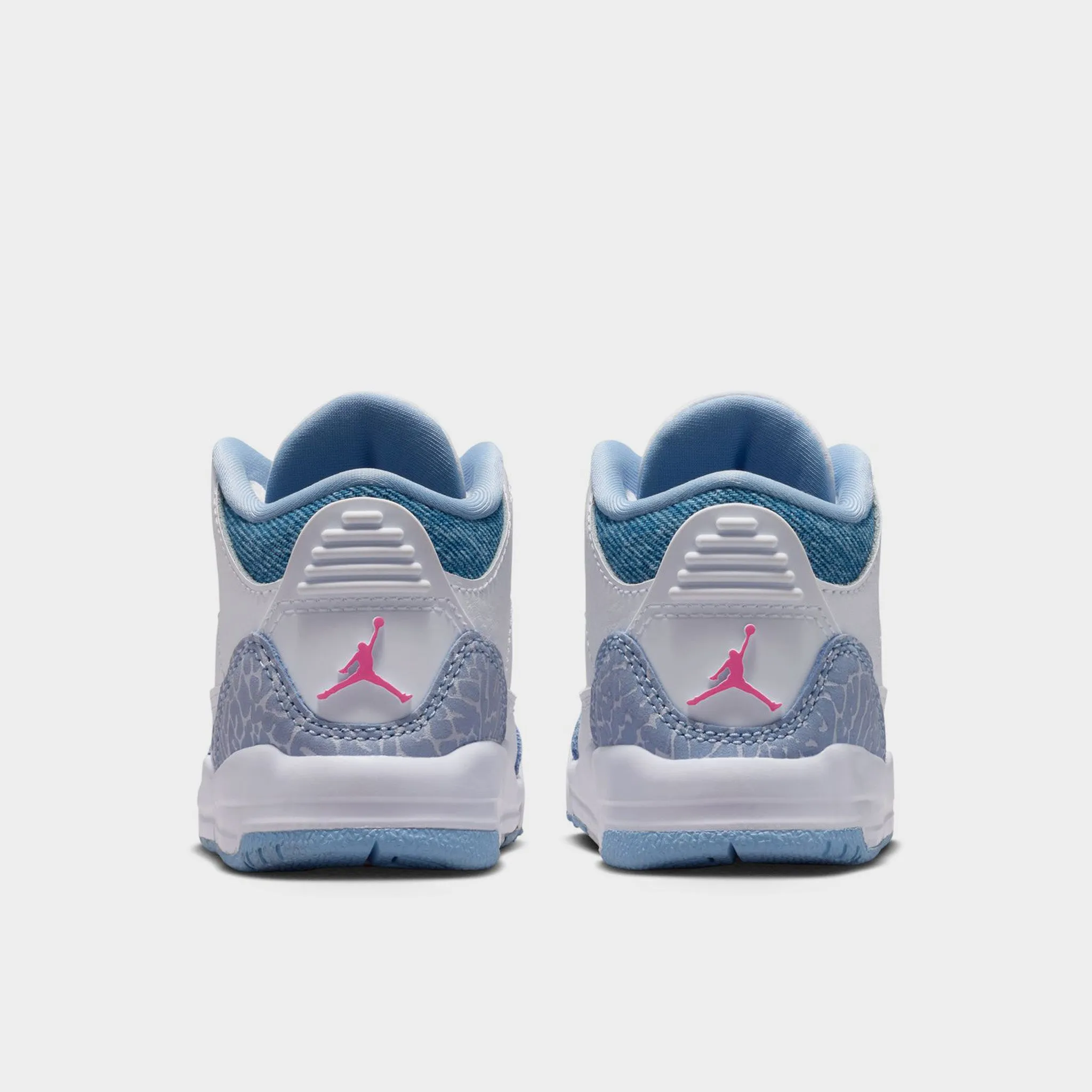 sports Jordan 3 Retro TD White / Pink Glow - Cobalt Bliss
