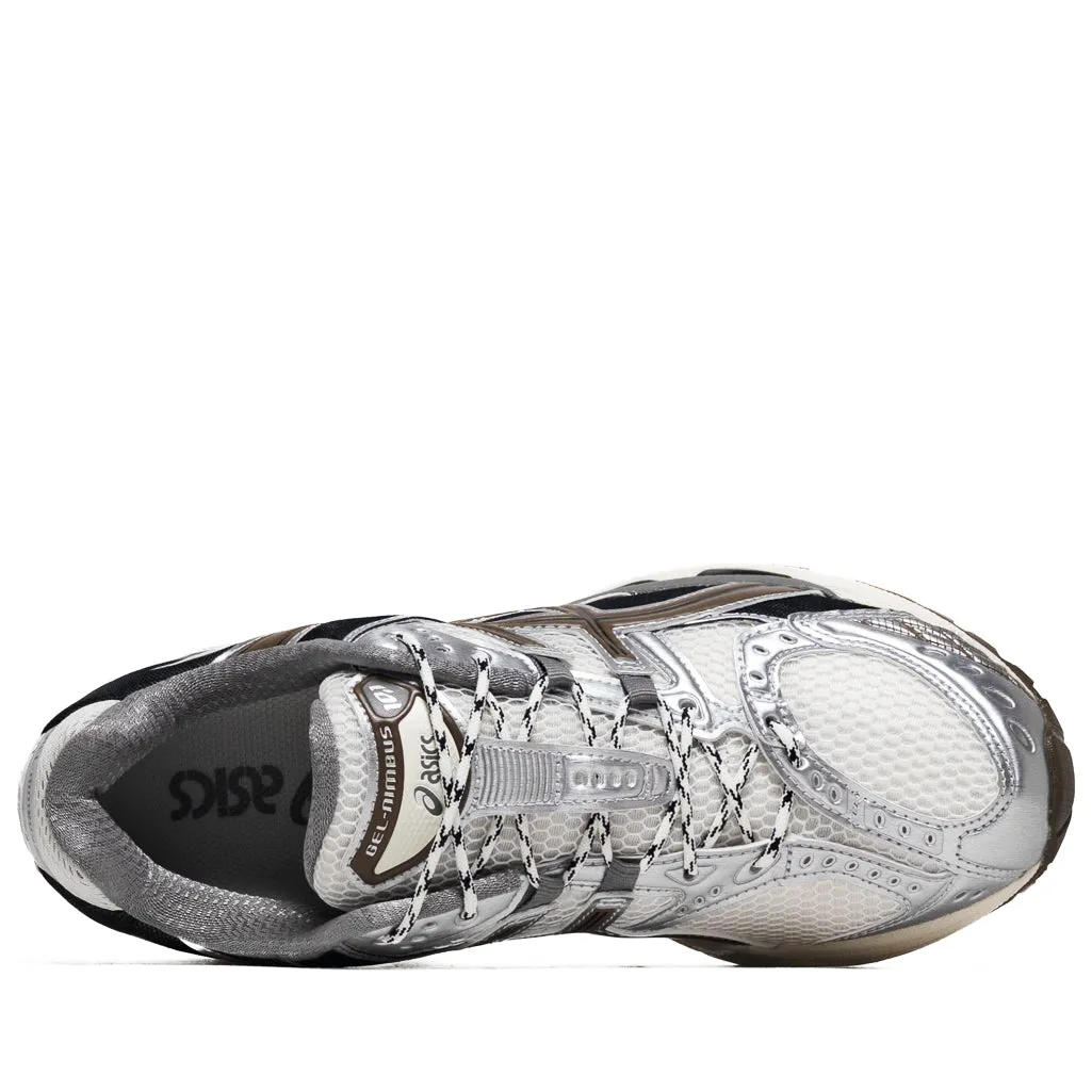 Asics Gel-Nimbus 10.1 - Cream/Pure Silver ZipUpClosure Run Grip