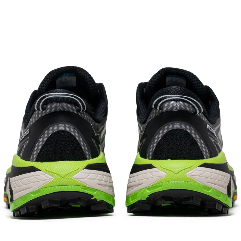 Velcro Closure Comfort Pad Hoka U Mafate Speed 2 - Black/Electric Green