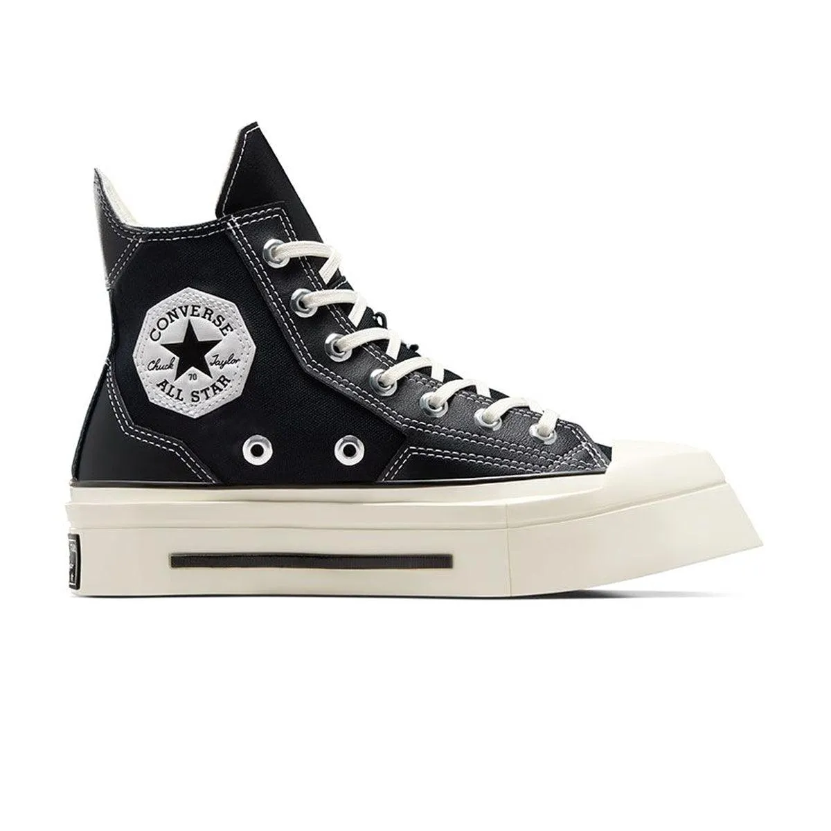 Chuck 70 De Luxe Squared 'Black' Firm Metallic