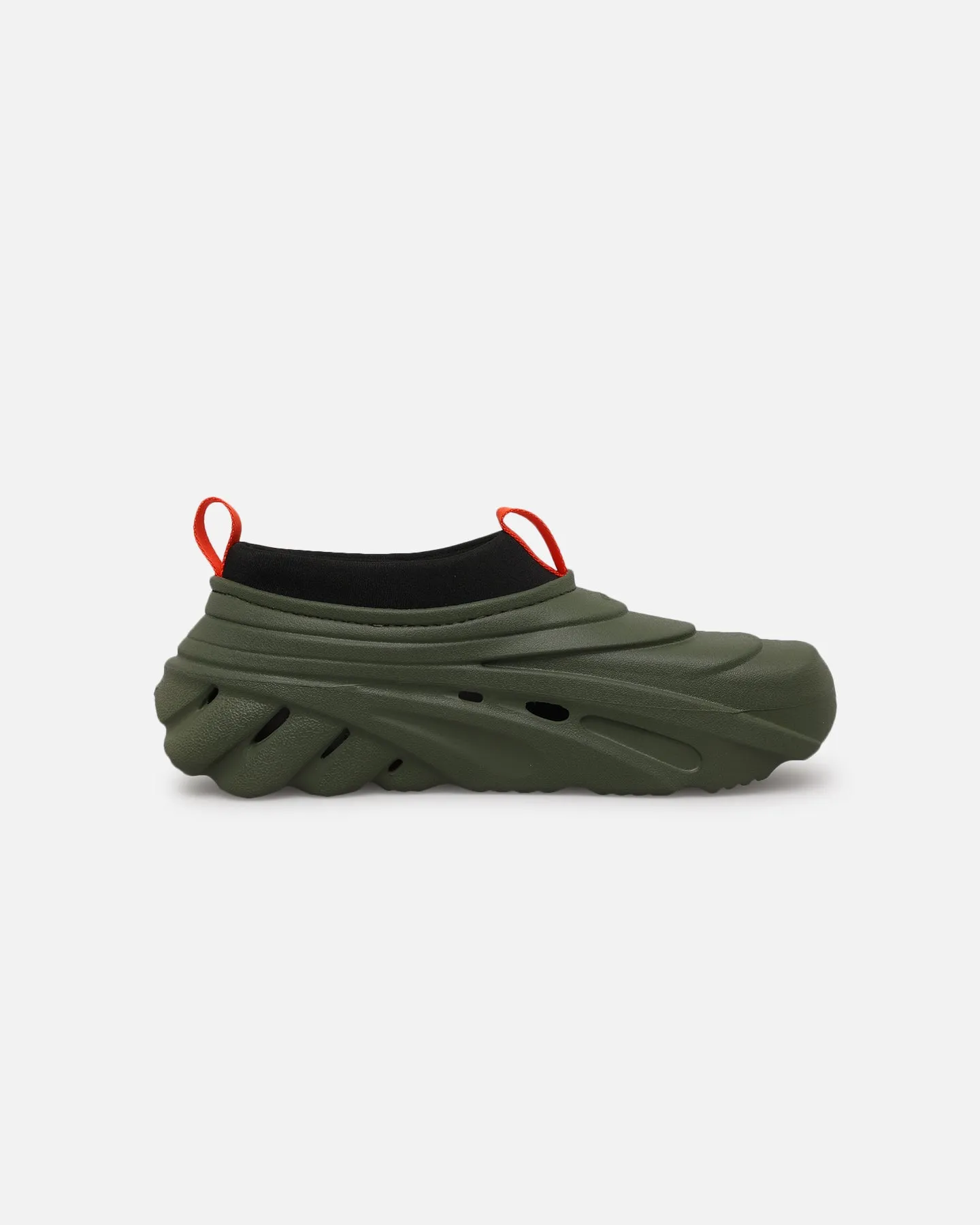 Breathable Lining Adjustable Fit Crocs Echo Storm Army Green