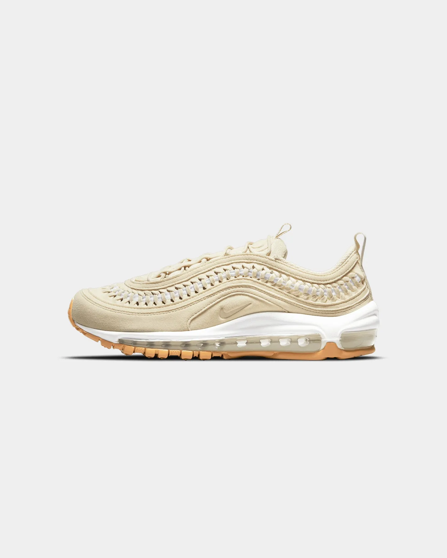 Nike Women's Air Max 97 LX Fossil/White Adjustable Design office - specific functions