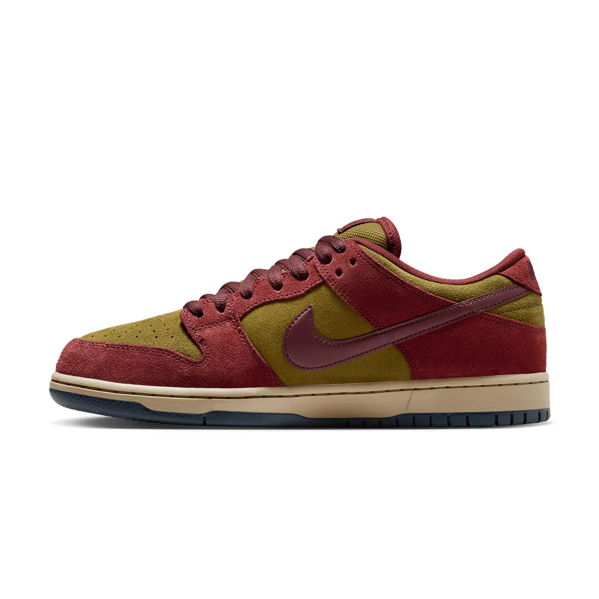 SB Dunk Low Pro 'Dark Team Red Olive Flak' Comfort Strap