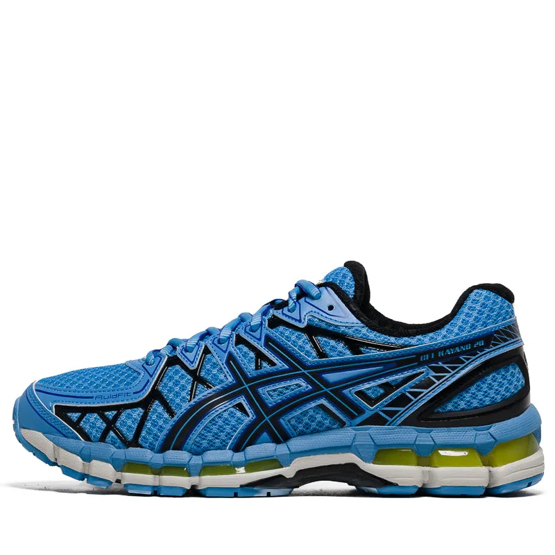 Asics Gel-Kayano 20 - Blue Neptune/Black Ventilation Channel System Slip Resistant Tread Pattern