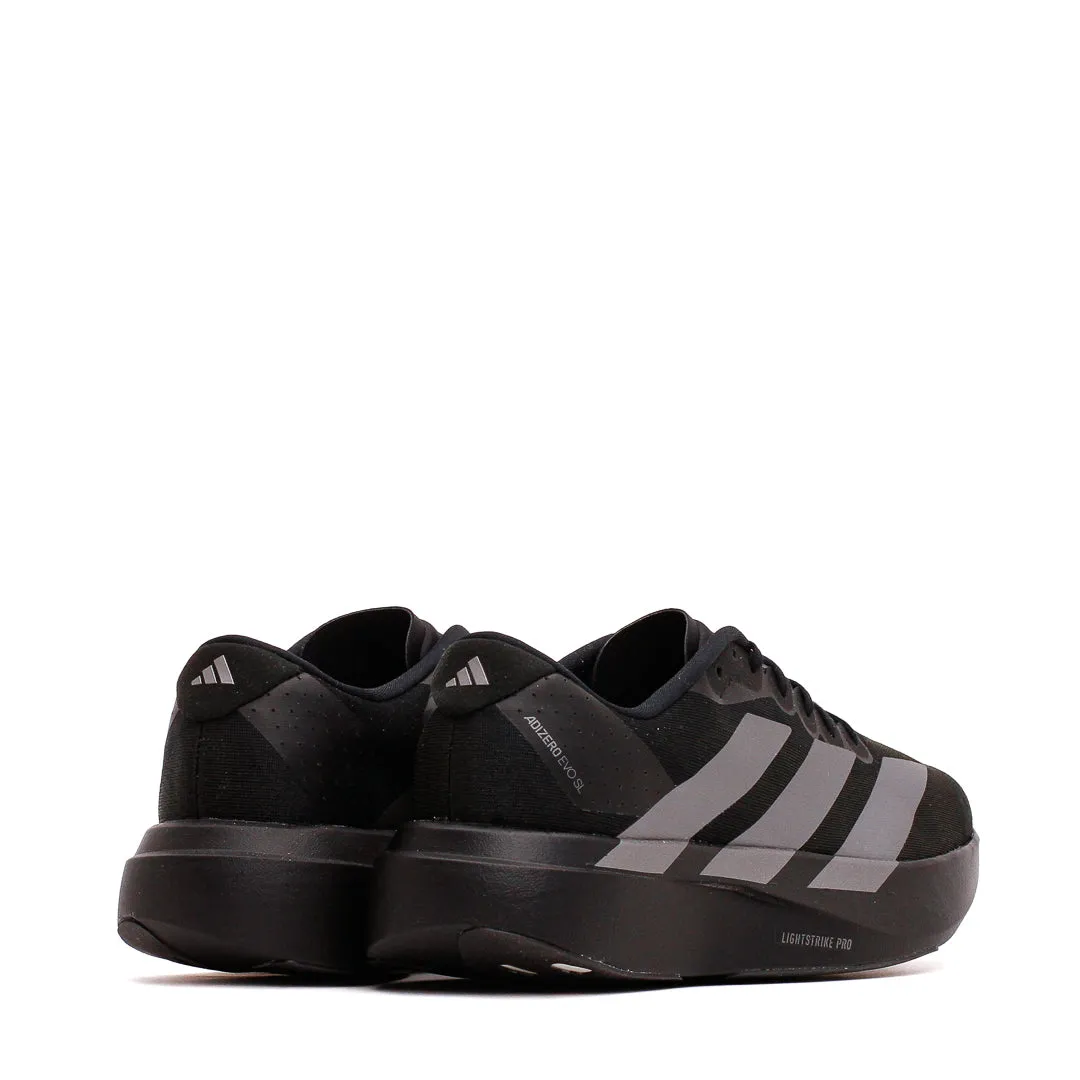 high - visibility - safety shoes barefoot - style shoes Adidas Women Adizero Evo SL Black Iron Metallic JP7147