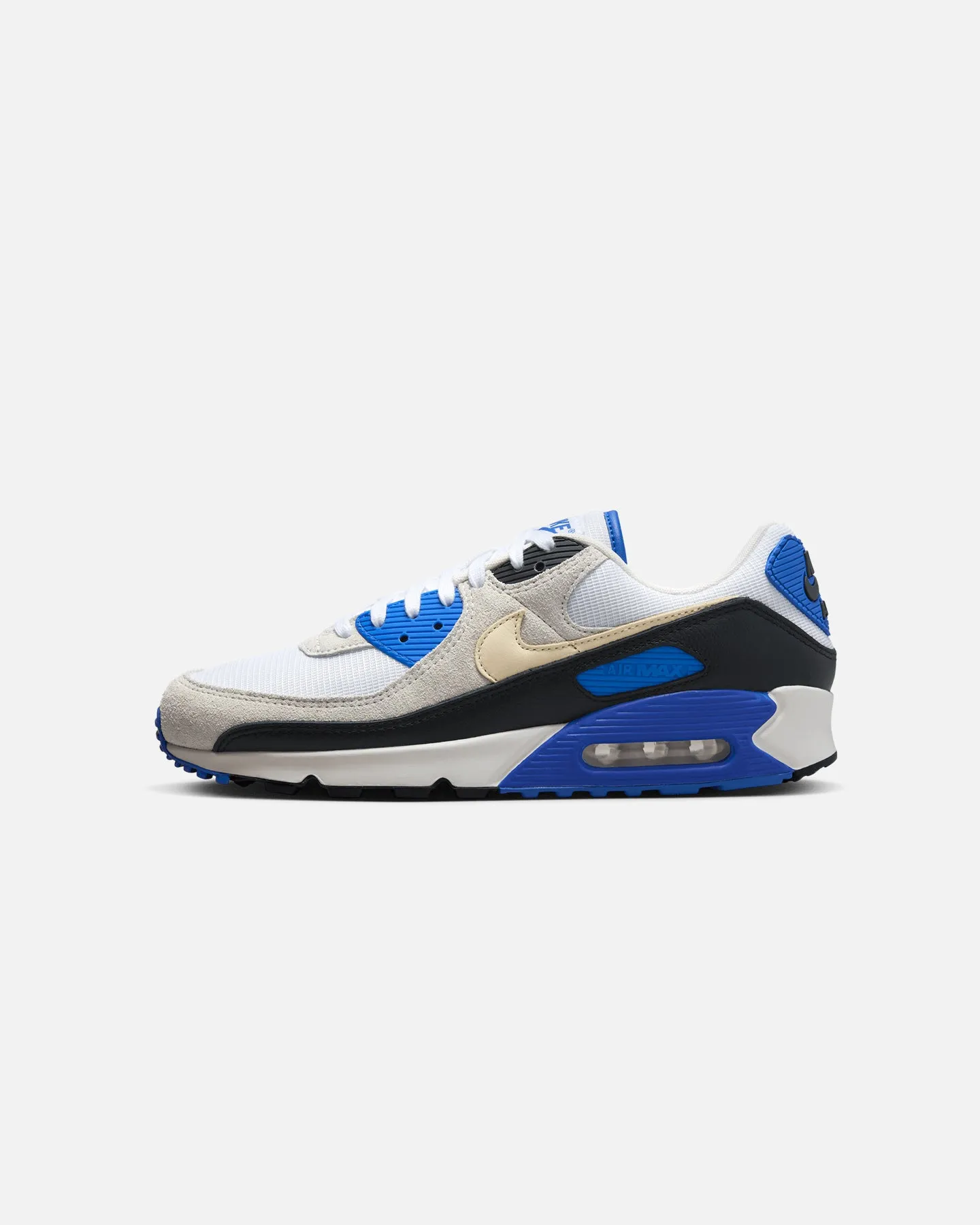 Nike Air Max 90 Premium White/Khaki-Racer Blue Fast pace