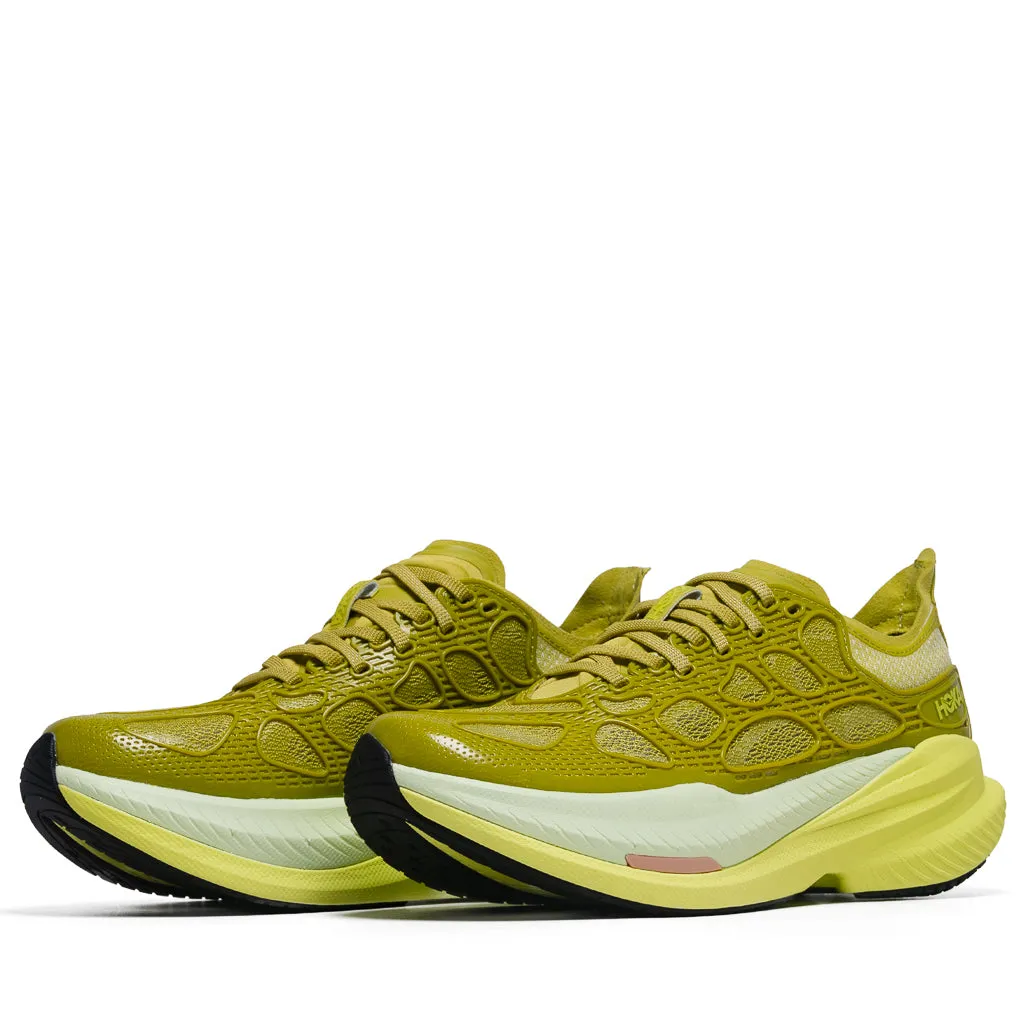 Classic Style Vibration Dampening System Hoka Mach X Caged - Pea Green/Hoka Citrus
