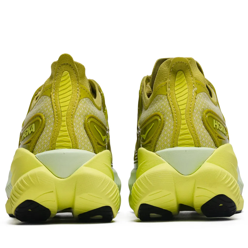 Hoka Mach X Caged - Pea Green/Hoka Citrus Lightweight