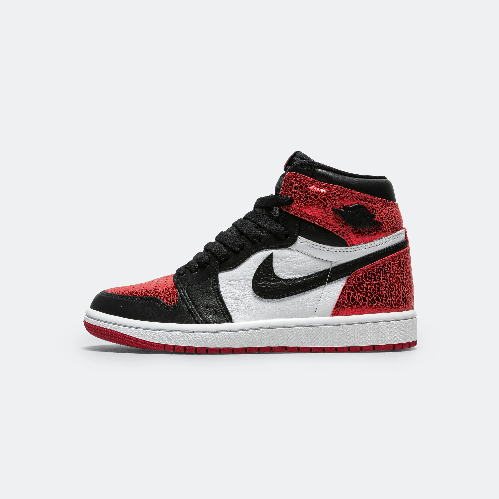 Womens Air Jordan 1 Retro High OG - Varsity Red/Black-White Flexible Midsole Contoured Heel Cup