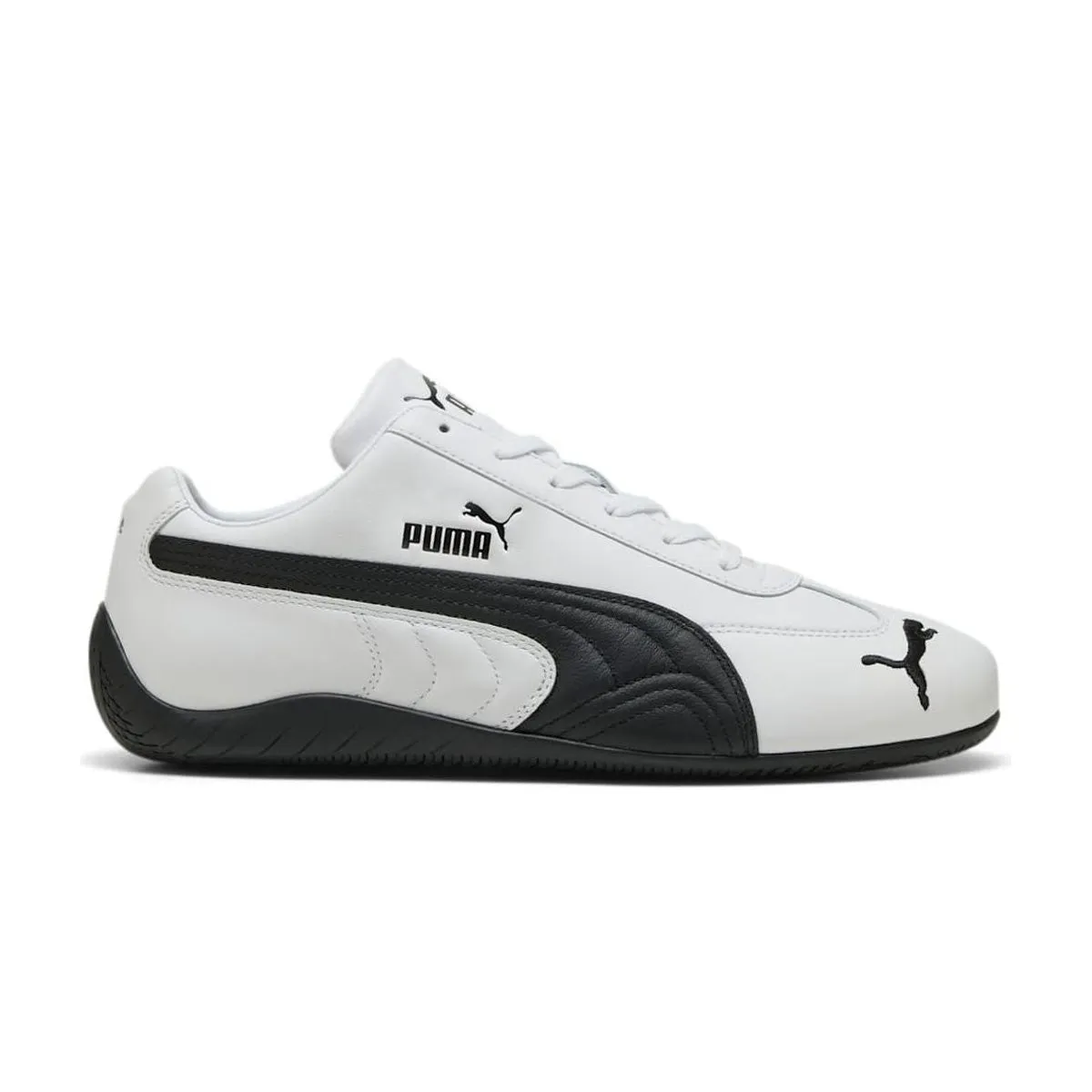 Speedcat Leather 'White Black' padded - strap