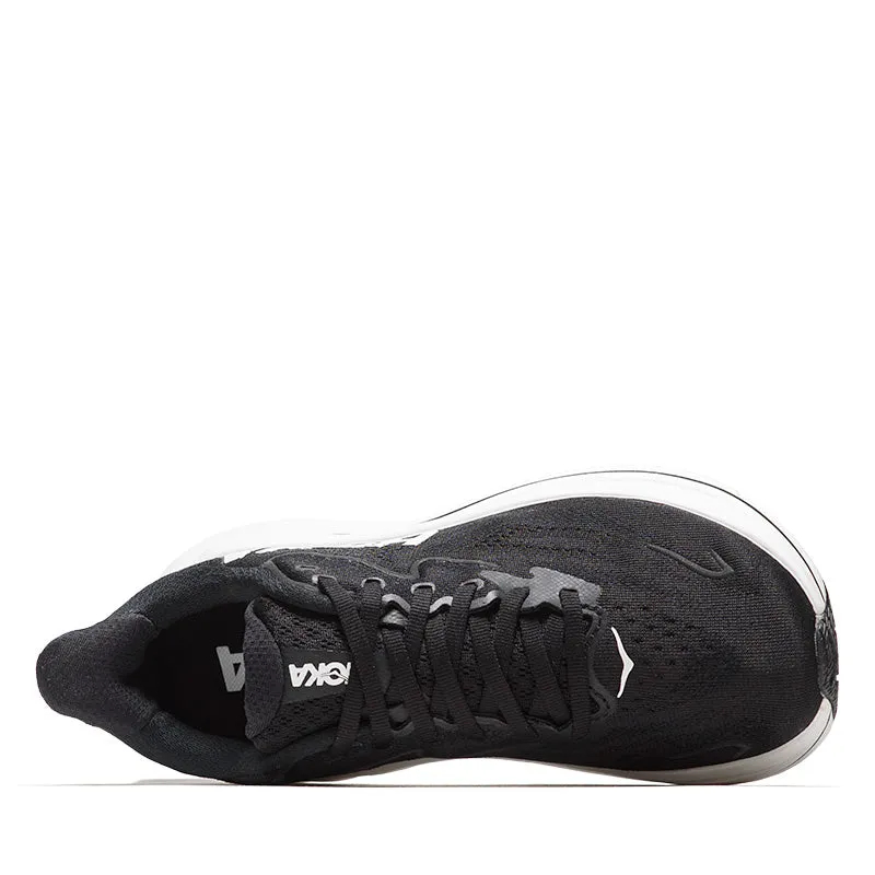 Women's Hoka Clifton 10 - Black/White Cool Touch
