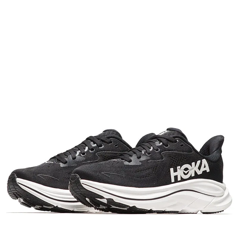 Women's Hoka Clifton 10 - Black/White Comfort Panel