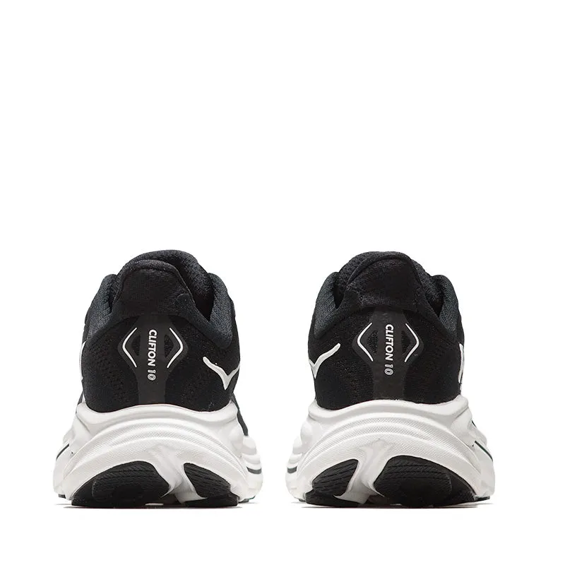 Reinforced Stitch Bonding Hyperelastic Response Women's Hoka Clifton 10 - Black/White