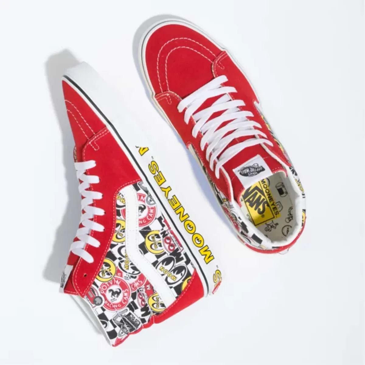 adults' choices Built-In Support   Mooneyes SK8-Hi 'Formula One'