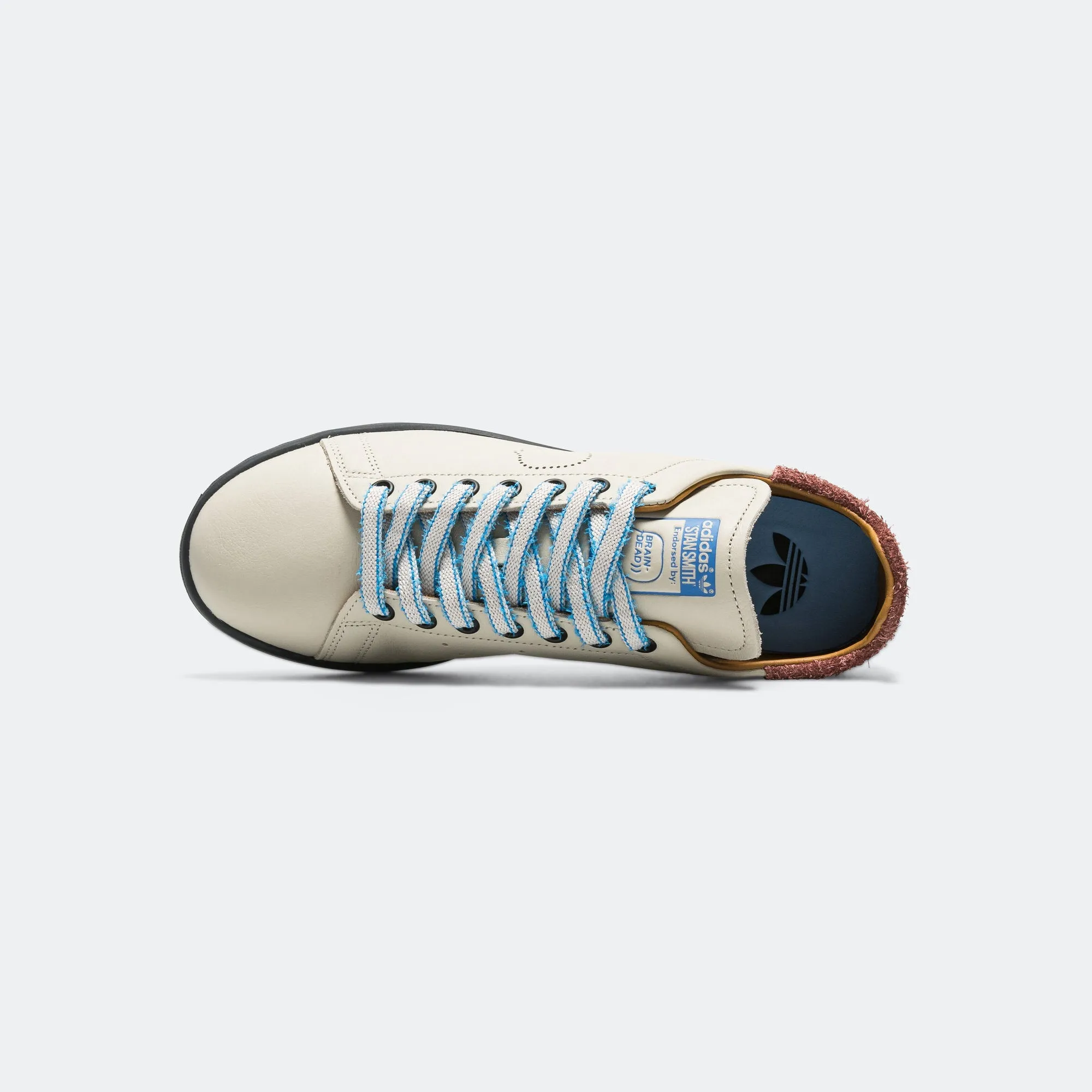 Vegan Leather Alternatives Stan Smith x Brain Dead - Clear Brown/Bahia Light Blue-Mesa