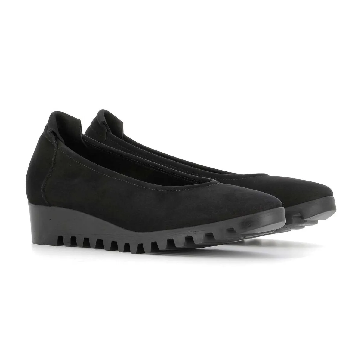 Metro Step Polish Free Arche Women's Lomiss Black Nubuck