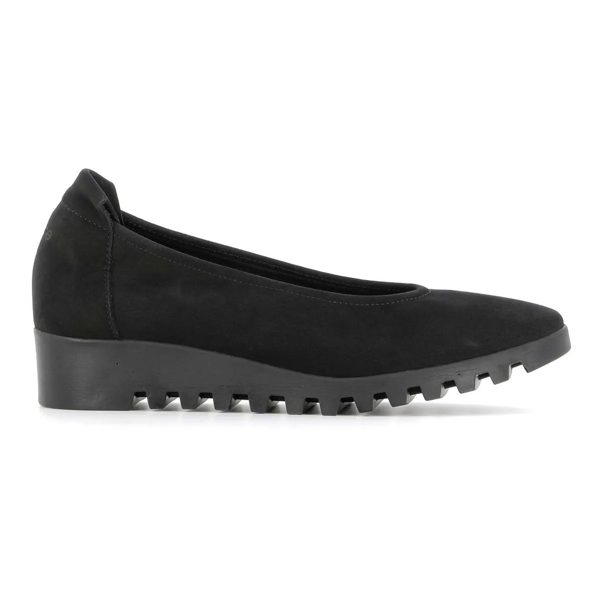 Arche Women's Lomiss Black Nubuck Reinforced heel