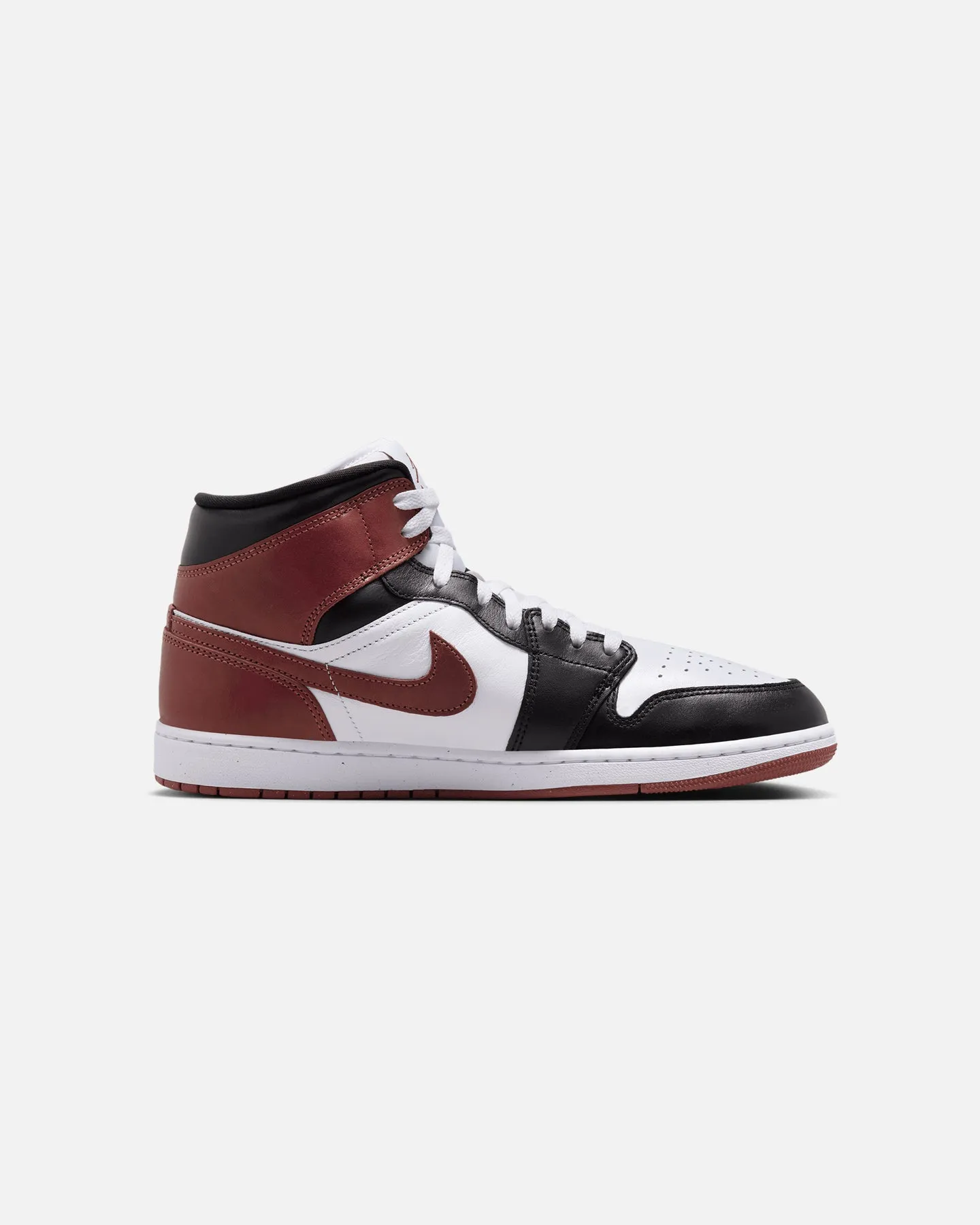 Walking Jordan Air Jordan 1 Mid SE "Dark Pony" White/Dark Pony-Black