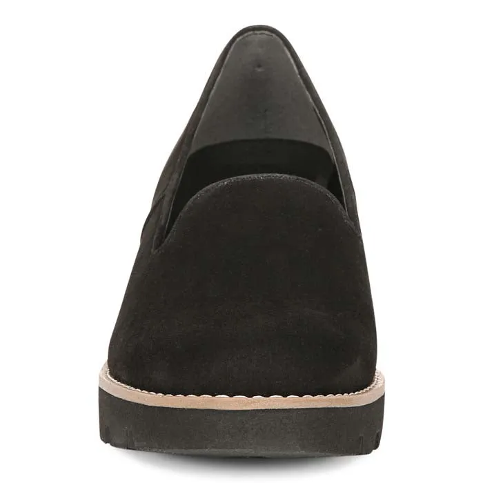 Thick sole Womens Vionic Willa Wedge in Black