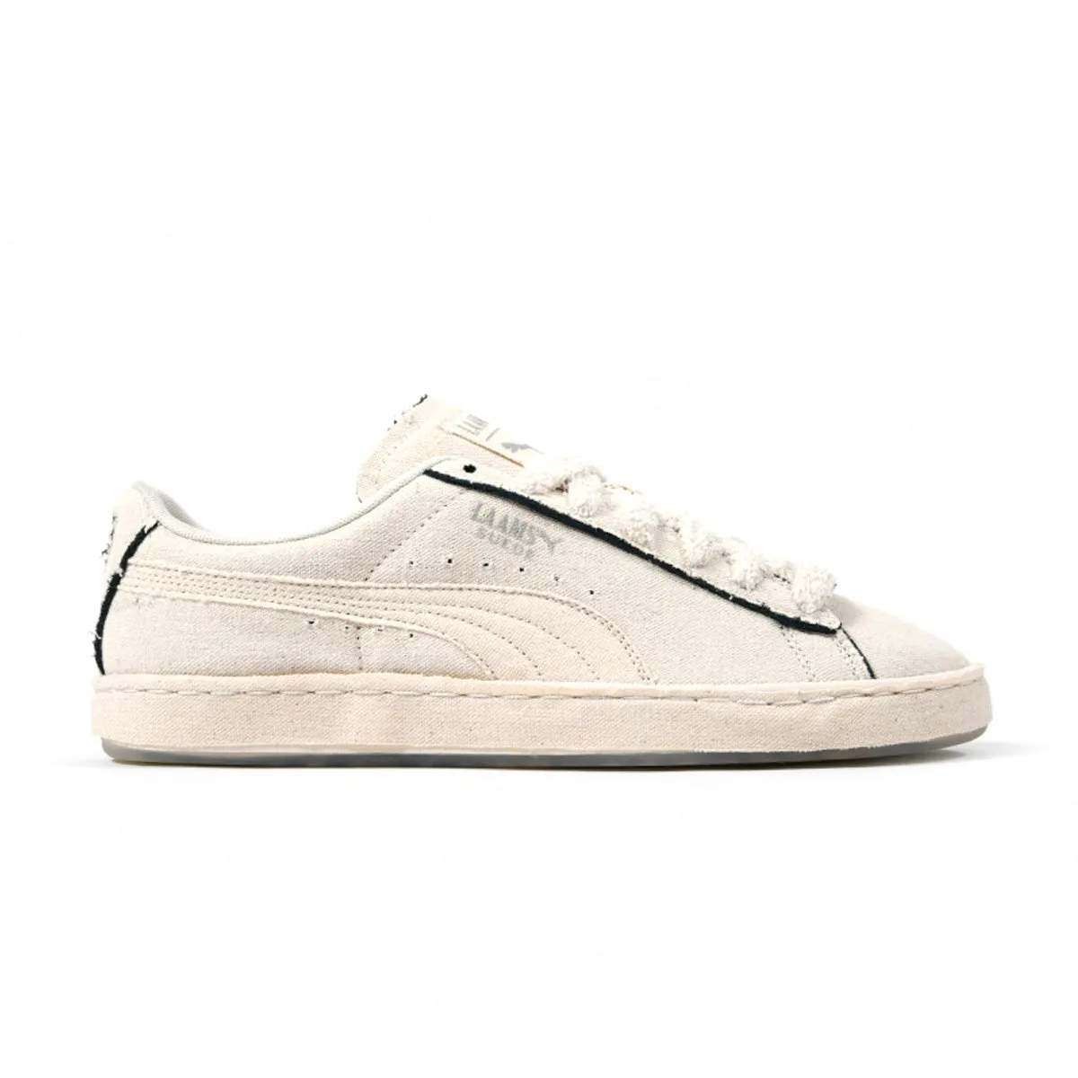 basketball shoes track and field athletes' speed   Laams Suede 'Blank Canvas'