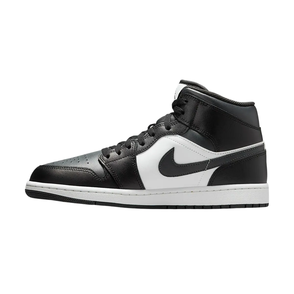 Air Jordan 1 Mid 'Off Noir Toe' Comfortable Wear Greek Ease
