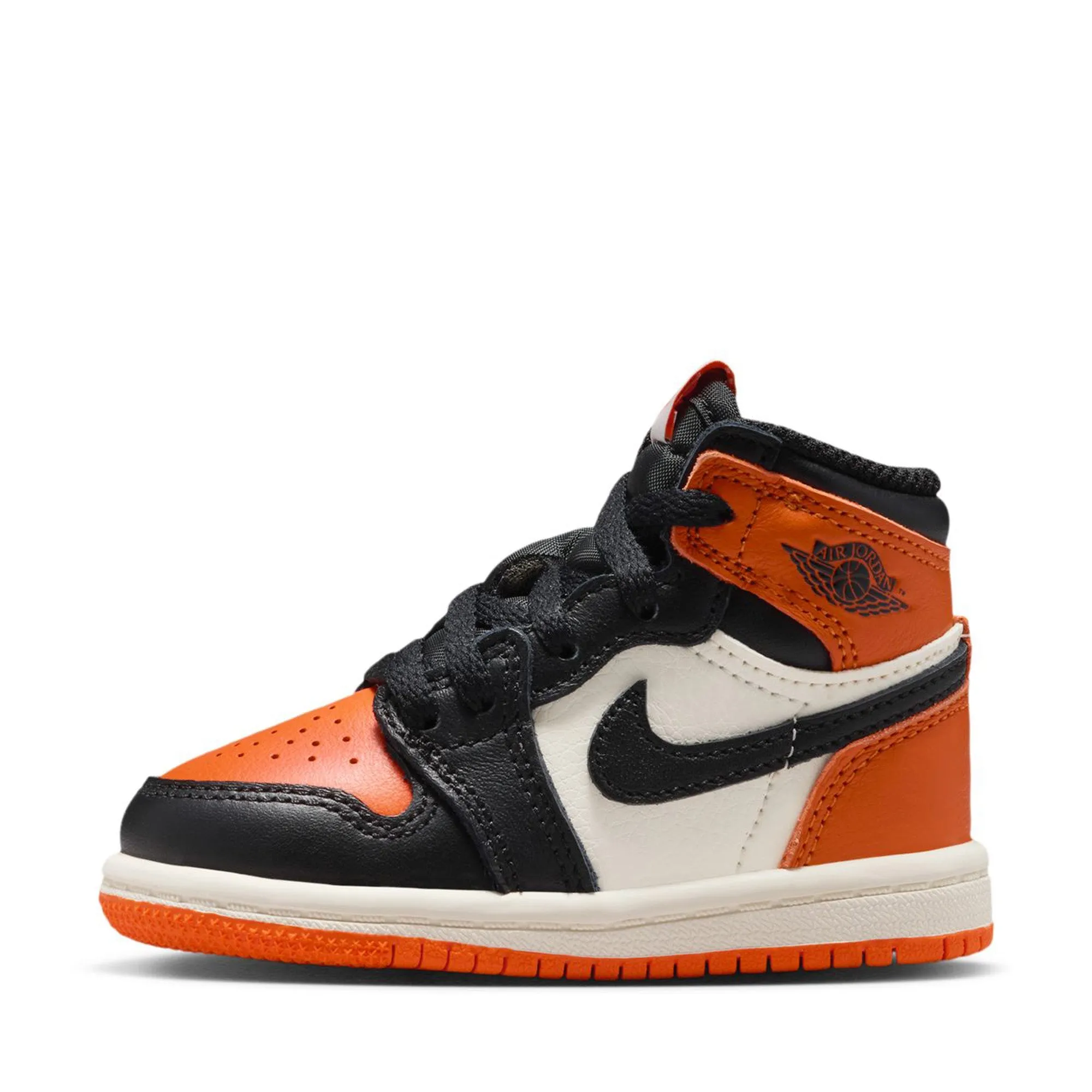 Jordan 1 Retro High OG 'Shattered Backboard' (TD) - Black/Starfish Non Restrictive Toe Box