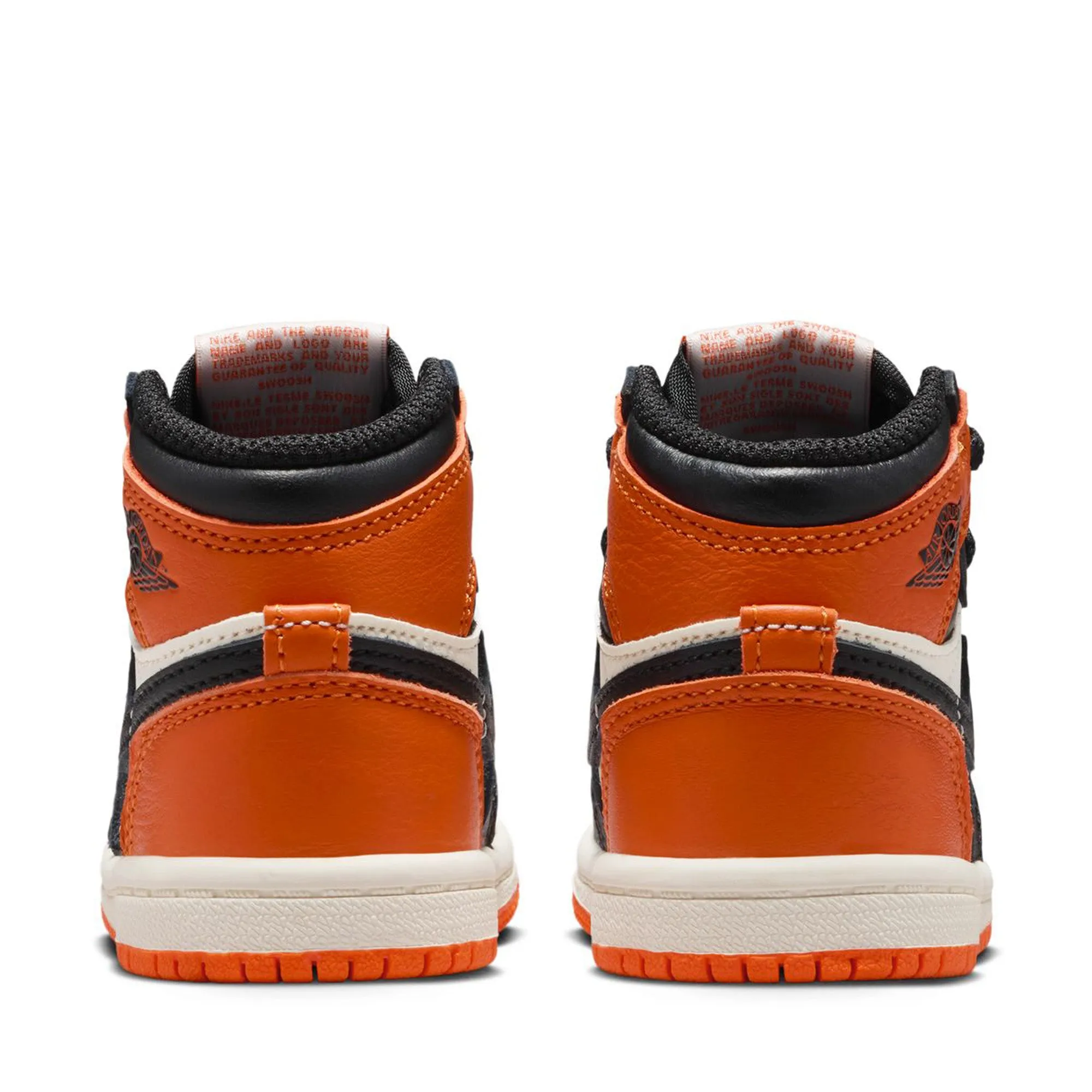 Jordan 1 Retro High OG 'Shattered Backboard' (TD) - Black/Starfish Adaptive Flex Notches