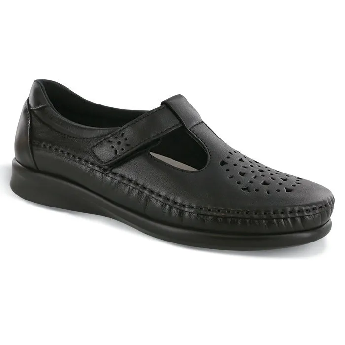 Womens SAS Willow Slip On Loafer Black Smooth Path Stroll Fashionable Fit