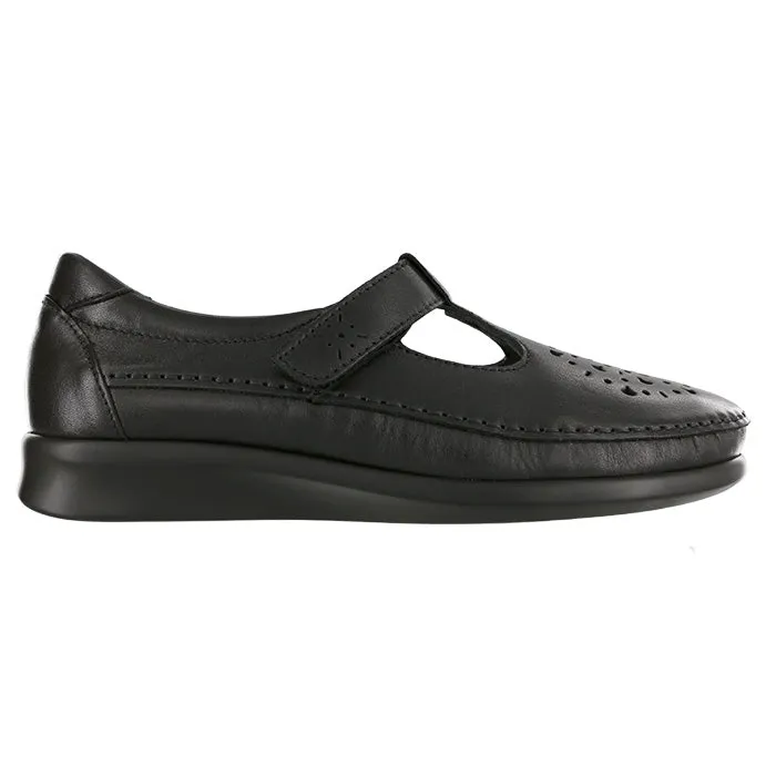 Womens SAS Willow Slip On Loafer Black Smooth Wardrobe Staple Breath Tech