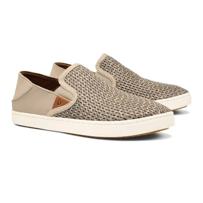 Light Walk Derby Style Womens Olukai Pehuea Pa'i in Silt/ Mo'O