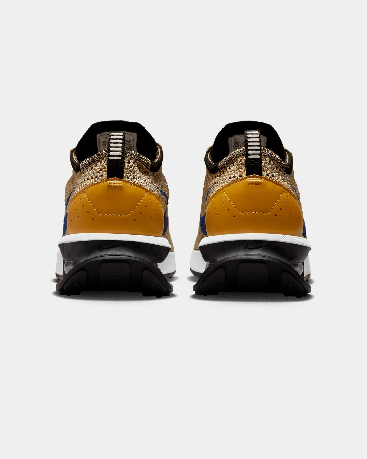 Nike Air Max Flyknit Racer Next Nature Elemental Gold/Hyper Royal-Gold Suede Leg Slim Impact Resistance