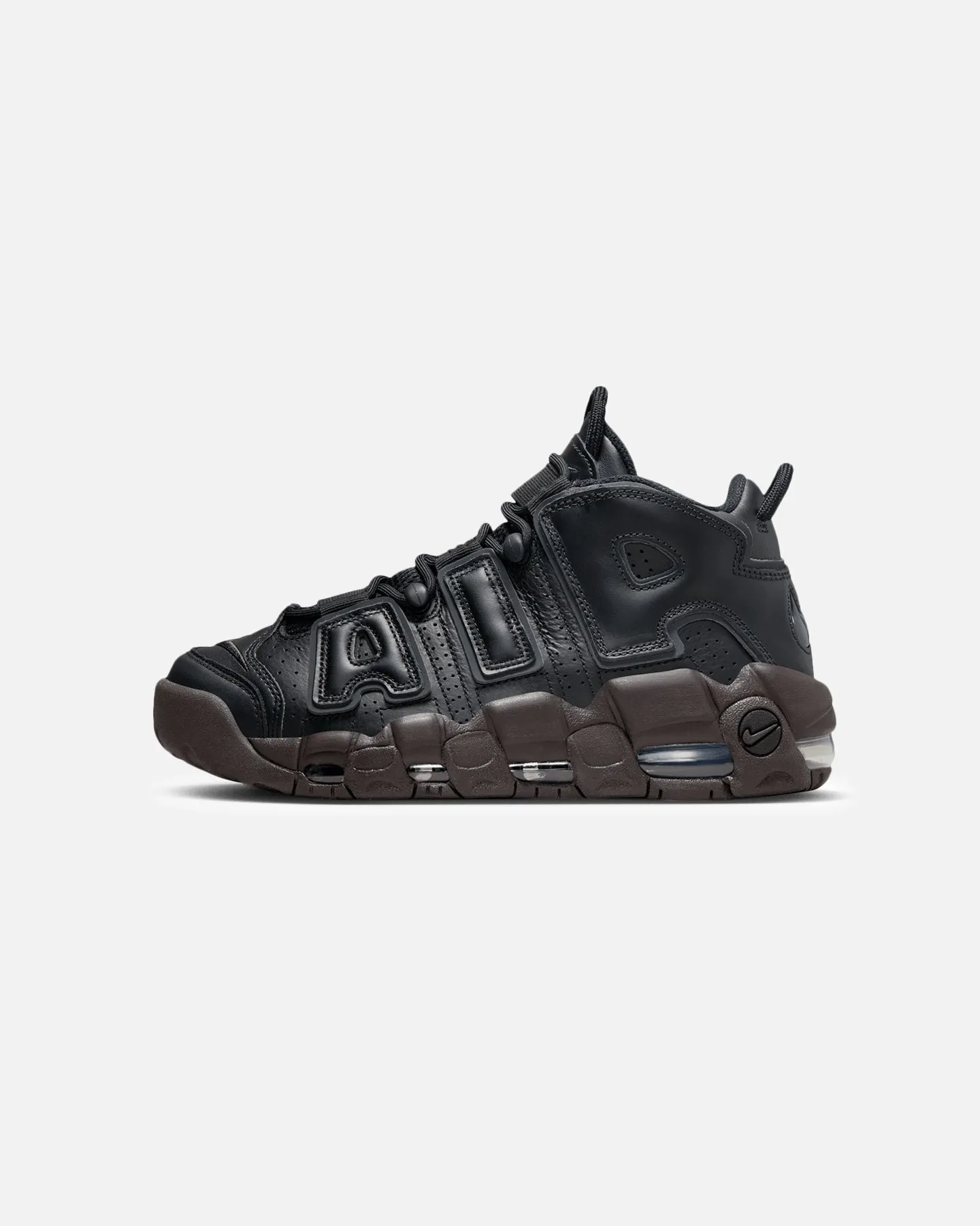 zip - closure Plush Touch Nike Women's Air More Uptempo Black/Anthracite