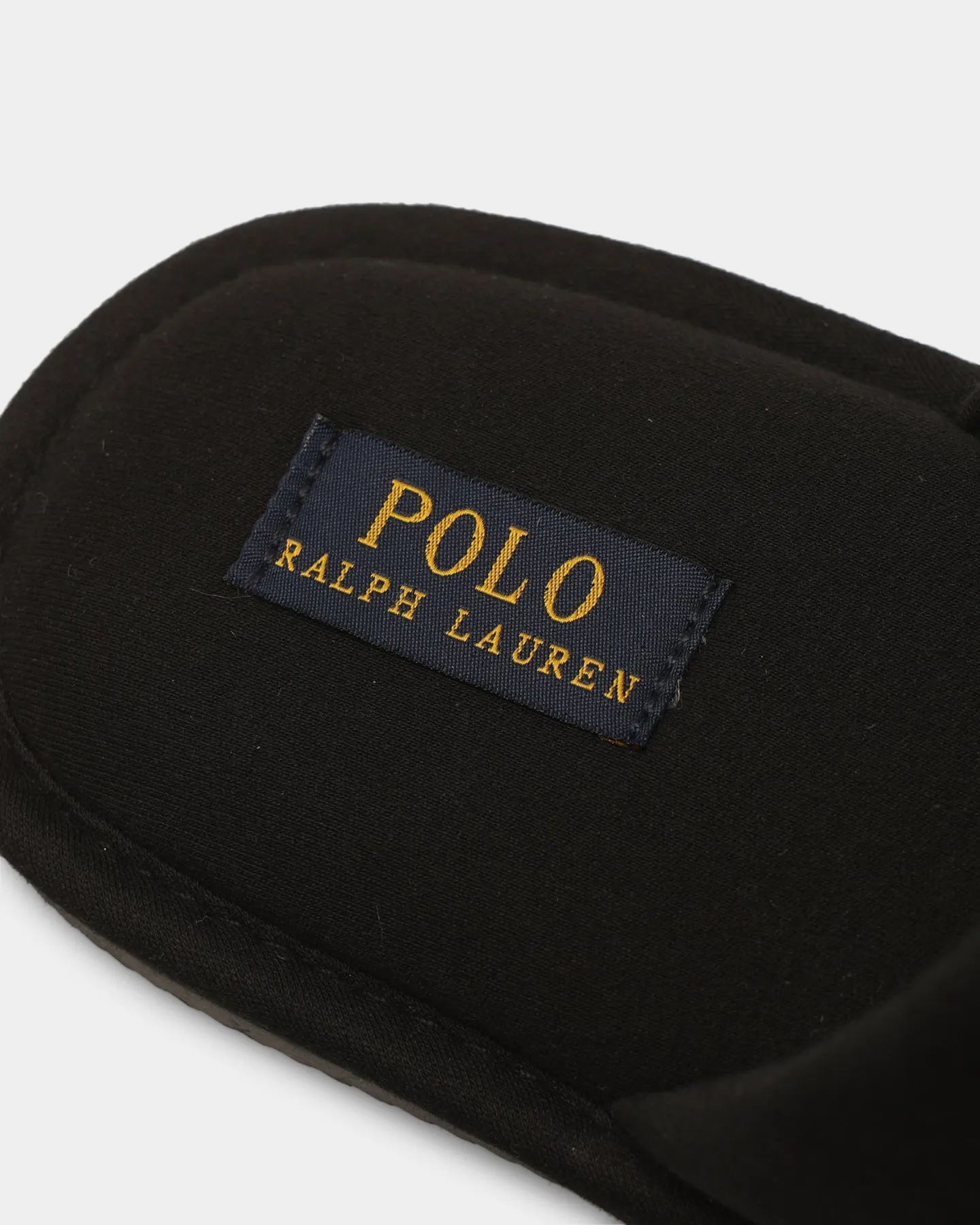 Polo Ralph Lauren Klarence Repeat PP Slippers Black mesh construction Fashion Edge