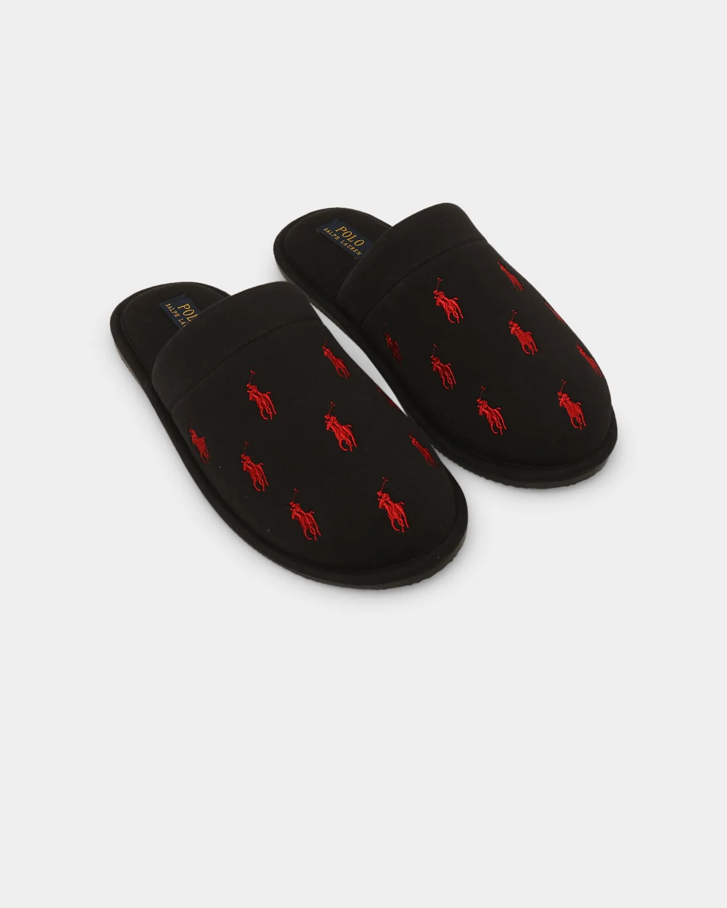group walk Dream Path Polo Ralph Lauren Klarence Repeat PP Slippers Black