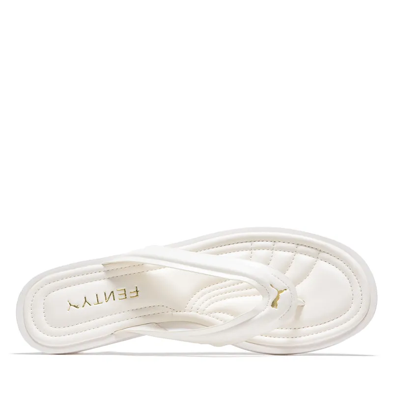 Women's Fenty x Puma Cat Cleat L - Alpine Snow/Gold Light Gear Car Ride