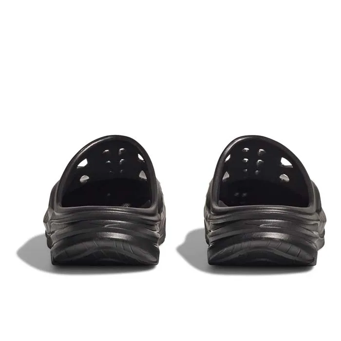 Lounge Ready No Break In Womens Hoka Ora Recovery Mule in Black/Black