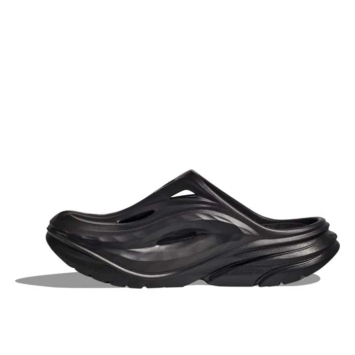 Womens Hoka Ora Recovery Mule in Black/Black Coffee Walk