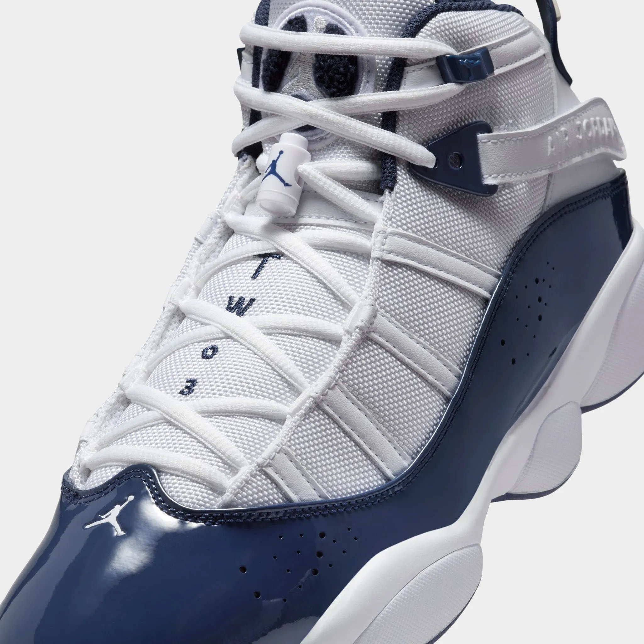 Jordan 6 Rings White / Midnight Navy - Neutral Grey Modern Silhouette