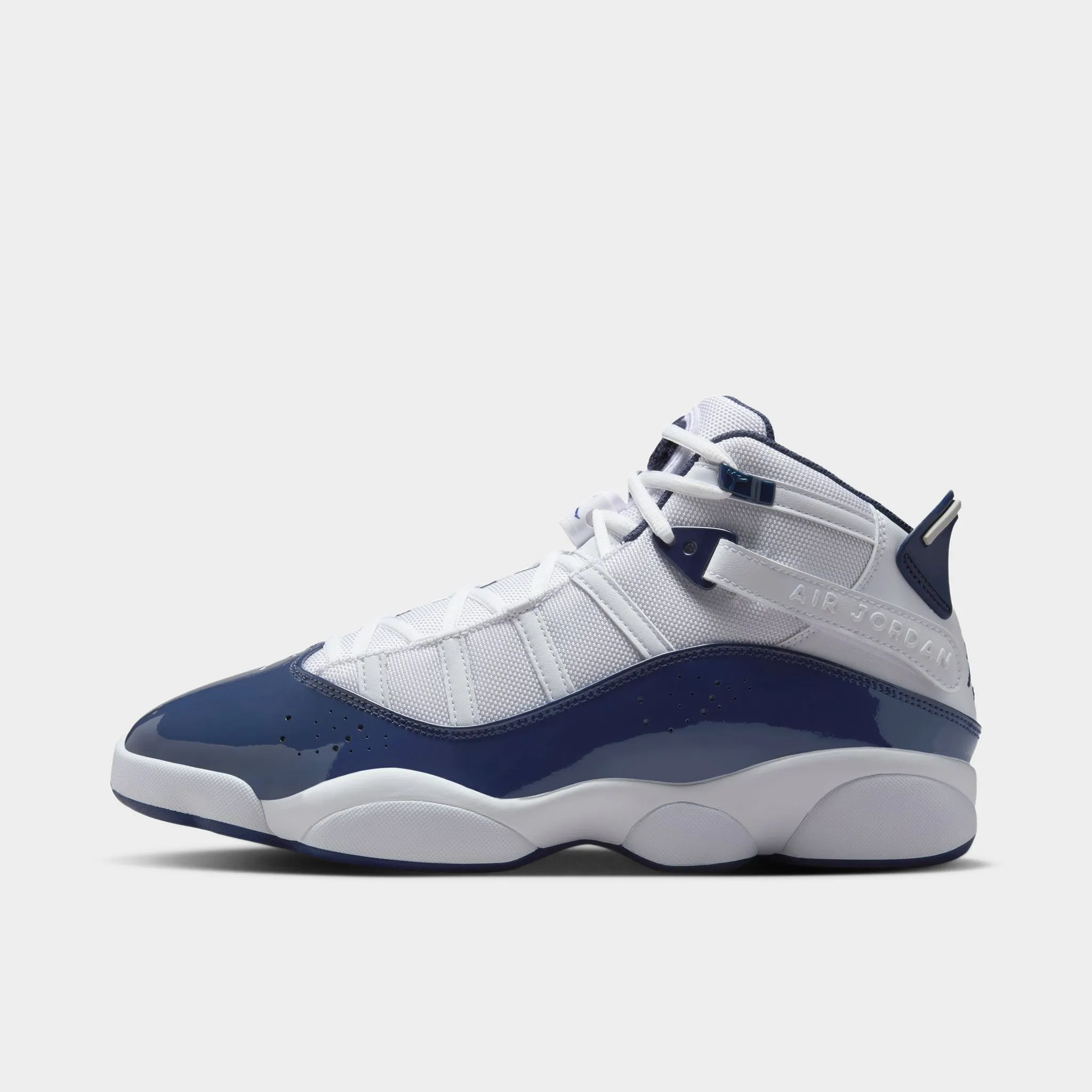 Italian Glam Jordan 6 Rings White / Midnight Navy - Neutral Grey