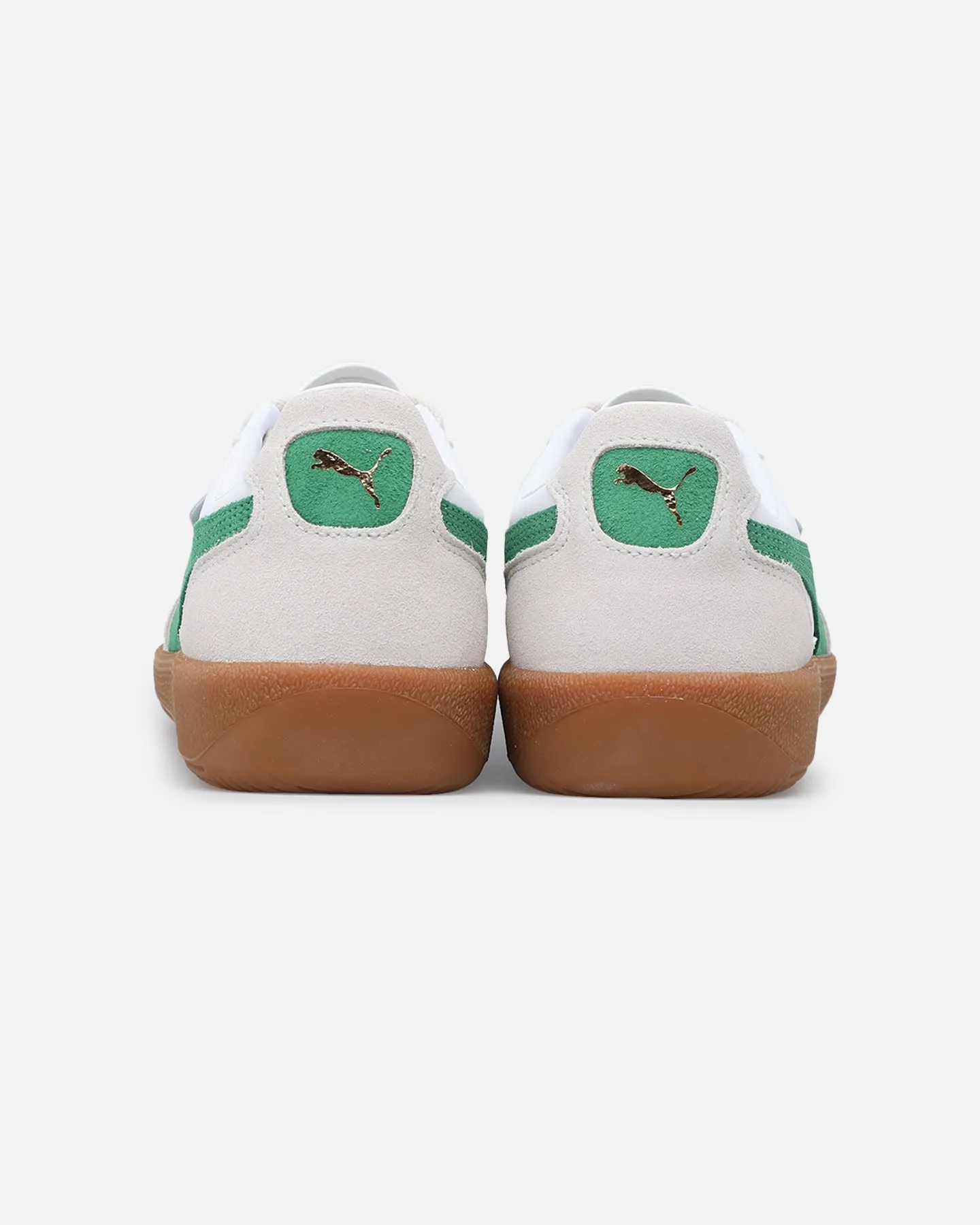 Puma Palermo Leather White/Green Ventilated
