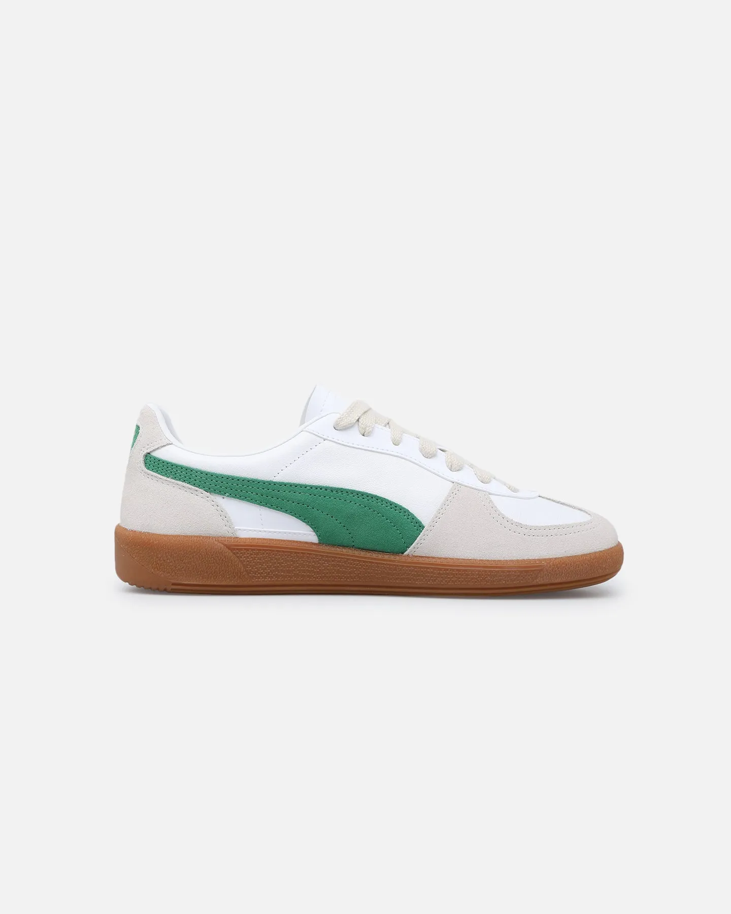 Durable Construction Heel Safe Puma Palermo Leather White/Green