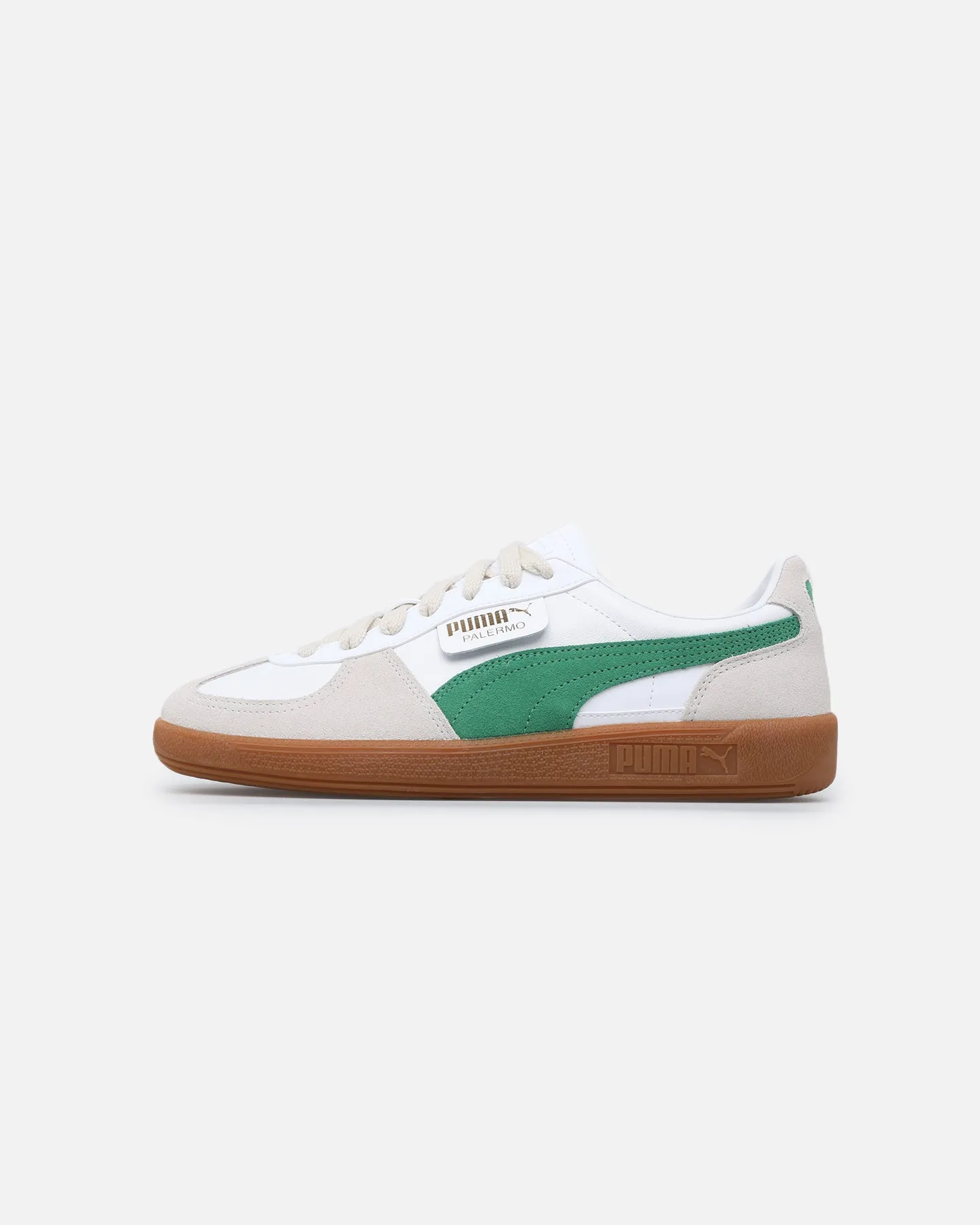 Puma Palermo Leather White/Green Hill Walk