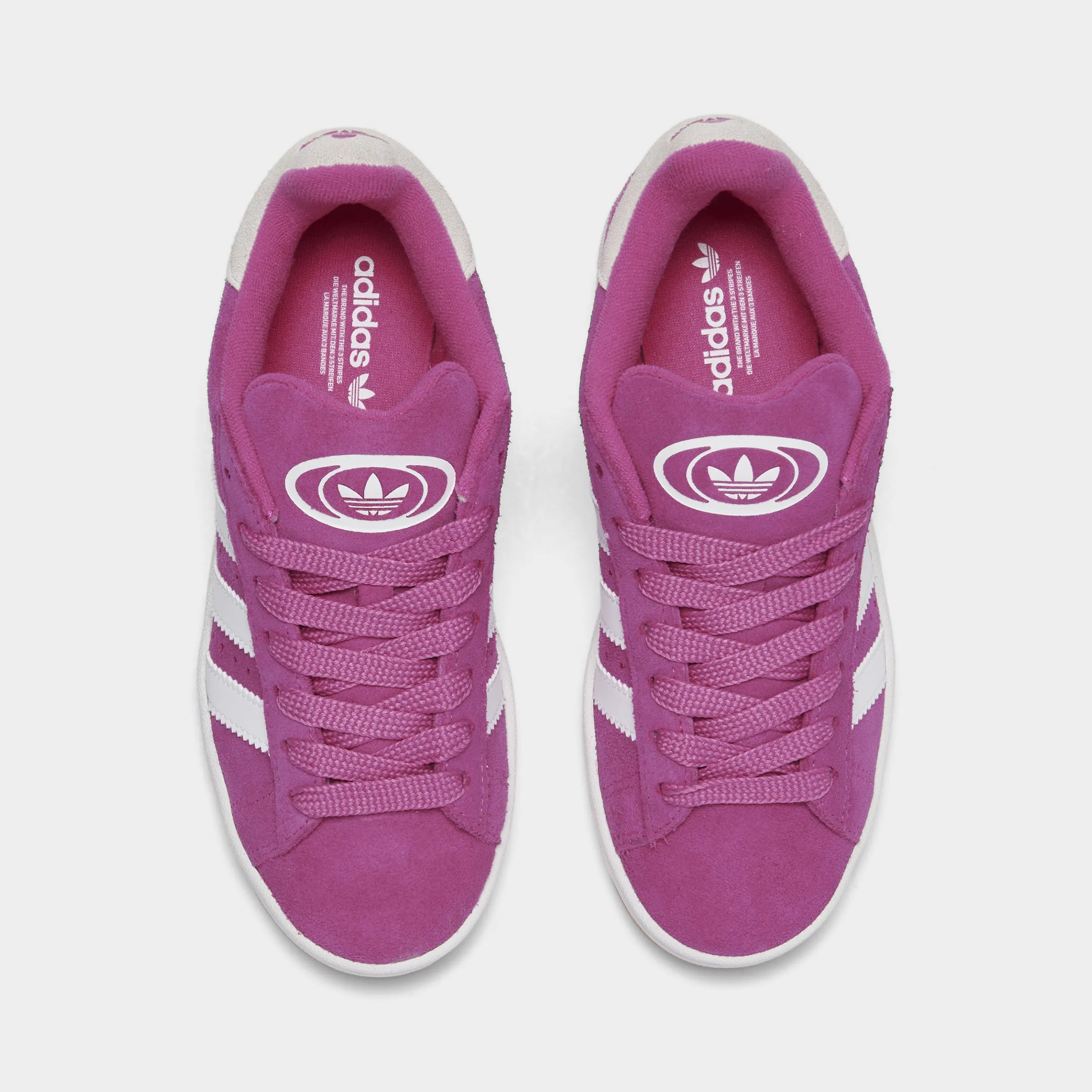 adidas Juniors' Campus 00s Pink / White - Gum Comfort Tongue Satin Glow