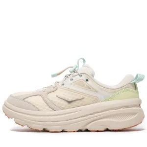 Hoka U Bondi B3LS - Oat Milk Breathable Collar Padding Comfortable Back