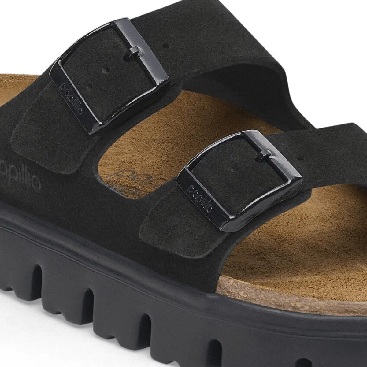 Vine Path Birkenstock Women's Arizona Chunky Black/Black Suede