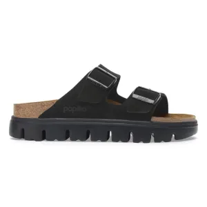 Midday Step Birkenstock Women's Arizona Chunky Black/Black Suede