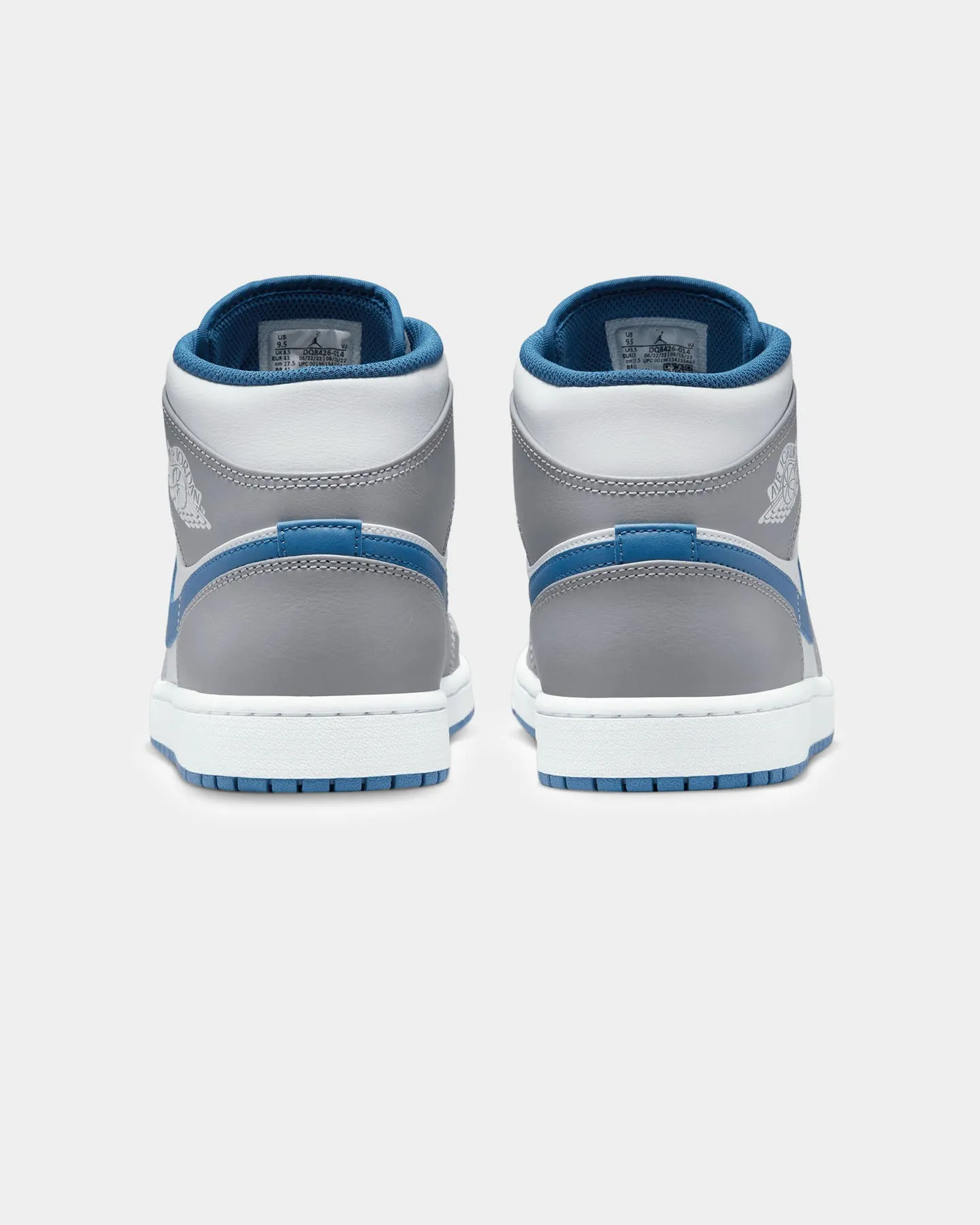 Jordan Air Jordan 1 Mid "True Blue" Cement Grey/White-Blue Shock Resistant Every Step