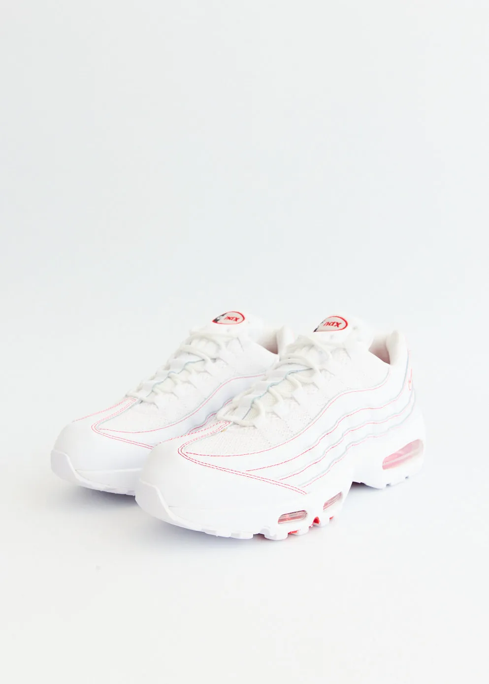 Air Max 95 OG 'White University Red' Sneakers student - style Sleek Finish